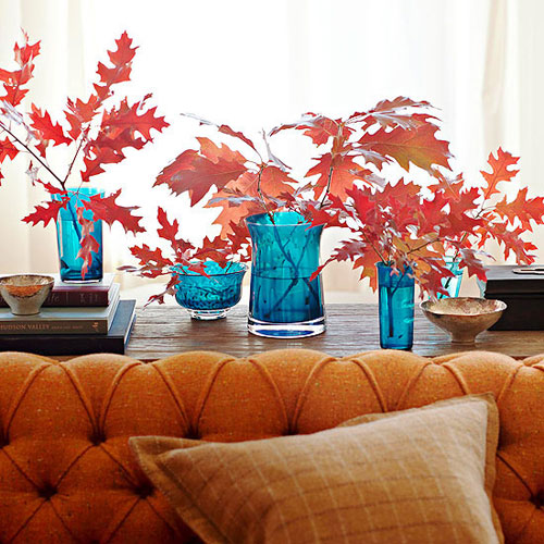 Fall foliage and decoration #falldecor #falldecorideas #livingroom #autumndecor #homedecor #decorhomeideas