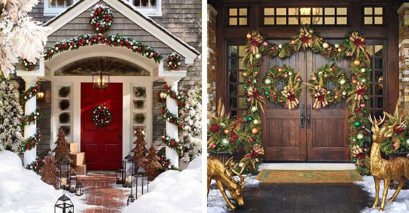 Front Door Christmas Decorations