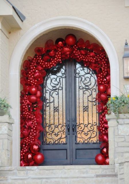 Red Christmas ornaments