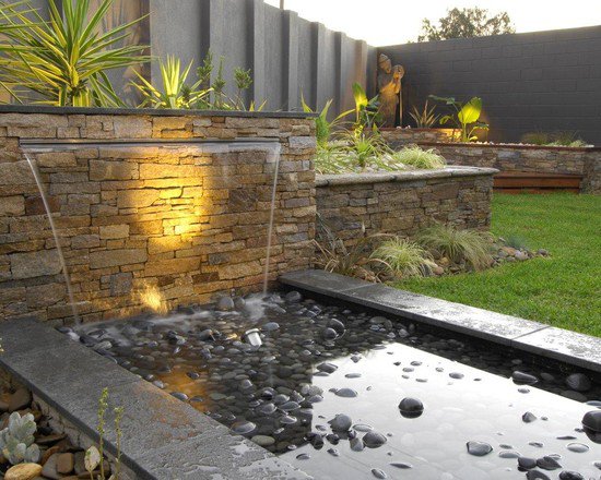 Transparent waterfall