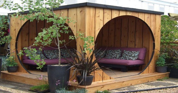 Wooden gazebo design