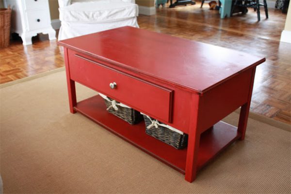 Red Coffee Table #tvcover