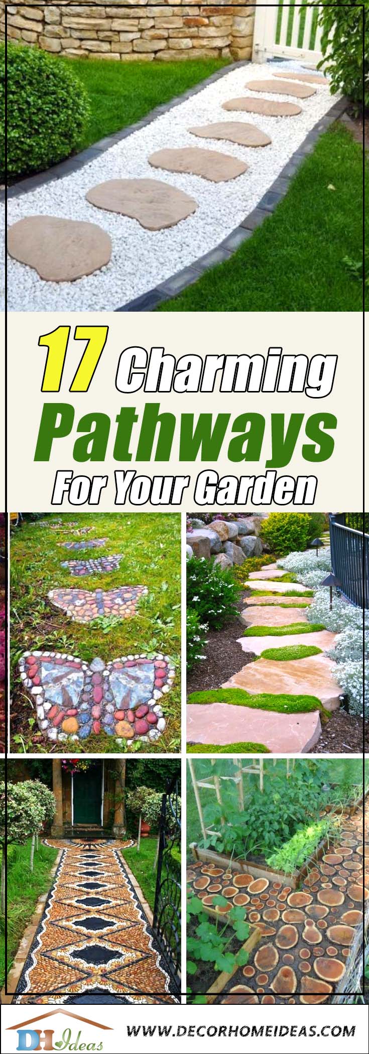 17 Charming Pathways To Make Your Garden the Best In The Neighborhood | Garden ideas and tips for pathways and alleys #garden #diy #gardenideas #pathway #alley #gardening #landscaping #outdoordesign #backyard #decorhomeideas