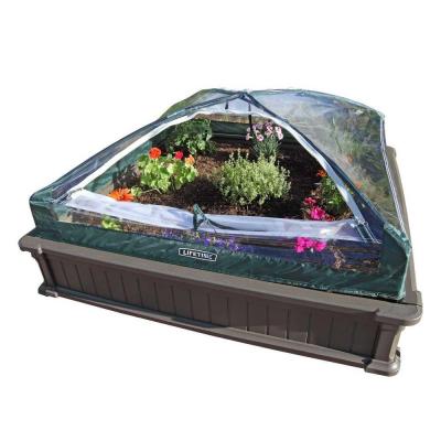 Raised garden bed with tent #garden #raisedbed #planters #diy #landscaping #flower #vegetables #guide #decorhomeideas