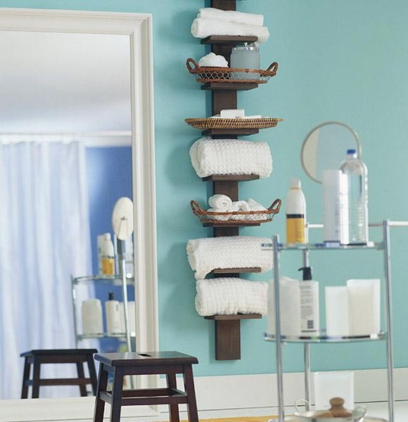 Bathroom storage ideas with shelves #diy #storage #organization #organize #decoratingideas #homedecor #decorhomeideas #bathroom