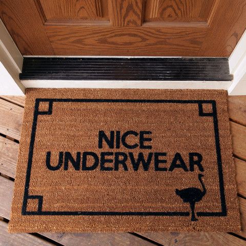 Nice underwear doormat