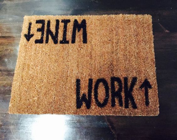 Wine work doormat