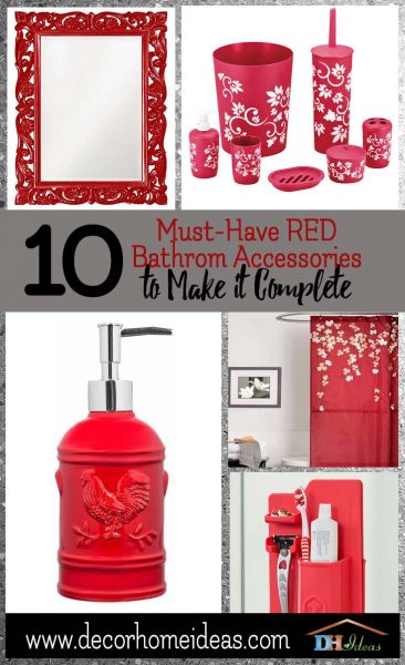Red Bathroom Accessories Image Of And Closet Red Bathroom Accessories Image Of