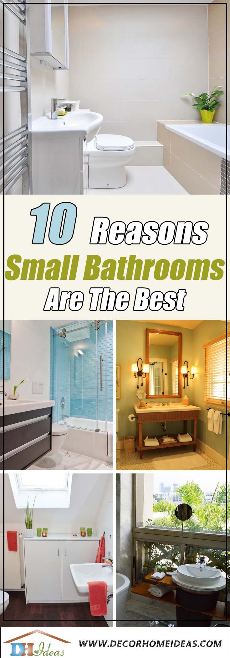 10 Undeniable Reasons Why Small Bathroom Is Best | Tips on decorating a small bathroom. #bathroom #decor #small #howto #furniture #decoratingideas #decorhomeideas