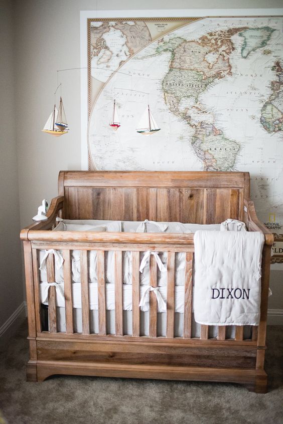 Adventure inspired baby boy nursery idea #nurseryideas #nurserydecor #homedecor #design #interiordesign #decoratingideas #decorhomeideas