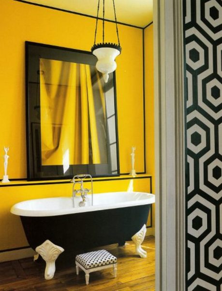 Amazing yellow bathroom idea #bathroom #bathroomdesign #bathroomideas #bathroomreno #bathroomremodel #decorhomeideas