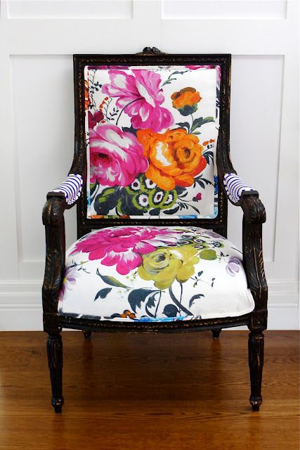 Beautiful floral chair design #chair #furniture #homedecor #decoratingideas #diy #decorhomeideas