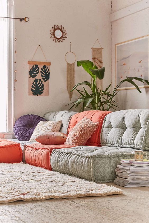 Boho sofa design idea #sofa #couch #design #furniture #interiordesign #homedecor #decorhomeideas