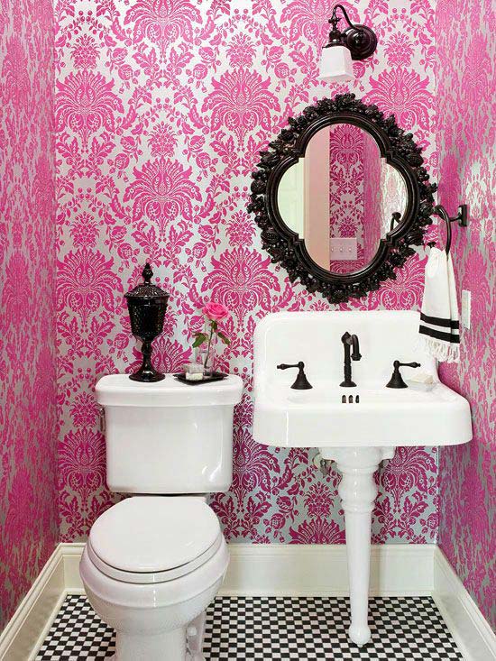 Bold colorful bathroom design idea #bathroom #bathroomdesign #bathroomideas #bathroomreno #bathroomremodel #decorhomeideas
