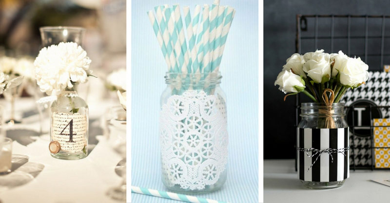 20 amazing paper decorated mason jars for cozy home decor home ideas