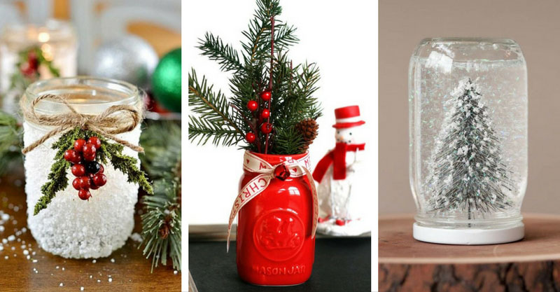 40 beautiful christmas jars decoration ideas