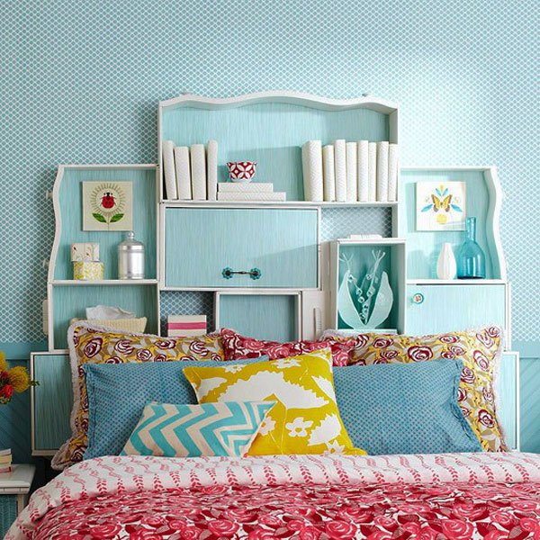 Blue headboard idea #headboard #bedroom #homedecor #decoratingideas #decorhomeideas