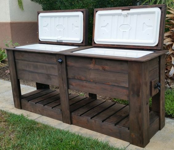 Great pallet cooler design idea #pallet #diy #pallets #old #furniture #makeover #repurpose #wooden #wood #decoratingideas #decorhomeideas 