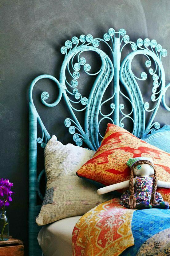 Lovely blue headboard style #headboard #bedroom #homedecor #decoratingideas #decorhomeideas