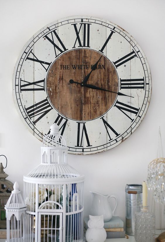 Lovely pallet made clock idea #pallet #diy #pallets #furniture #makeover #repurpose #wooden #wood #decoratingideas #decorhomeideas 