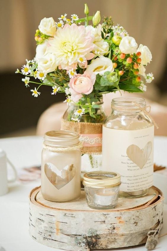 Lovely wedding jars idea #jars #diy #homedecor #wedding #decoratingideas #garden #outdoor #decorhomeideas 