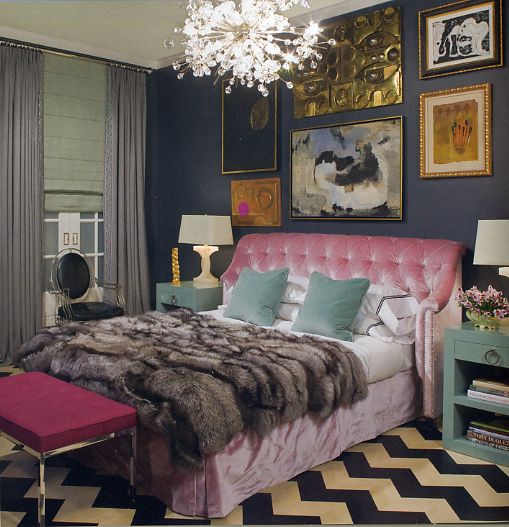 Pink plush headboard design #headboard #bedroom #homedecor #decoratingideas #decorhomeideas