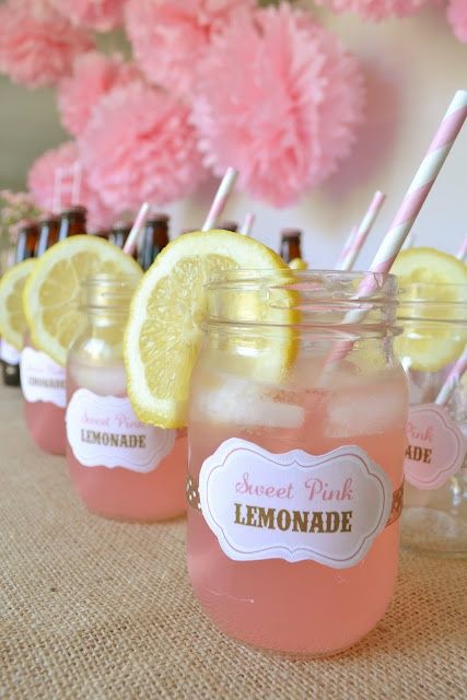 Sweet pink lemonade jar idea #jars #masonjars #recycledjars #decoratingideas #homedecor #decorating #diy #home #paperdecor #decorhomeideas