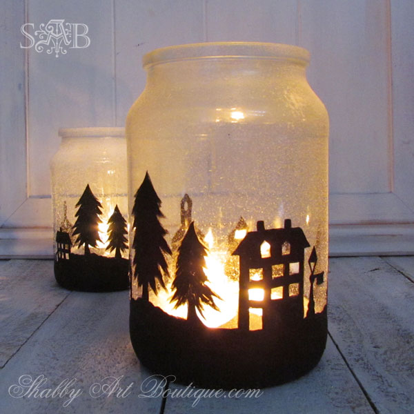 Township candle jar holder idea #xmas #x-mas #christmas #christmasdecor #christmasjars #jars #decoration #christmasdecorations #decoratingideas #festive #decorhomeideas