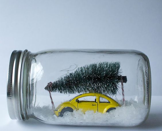 Winter scene mason jar idea #xmas #x-mas #christmas #christmasdecor #christmasjars #jars #decoration #christmasdecorations #decoratingideas #festive #decorhomeideas