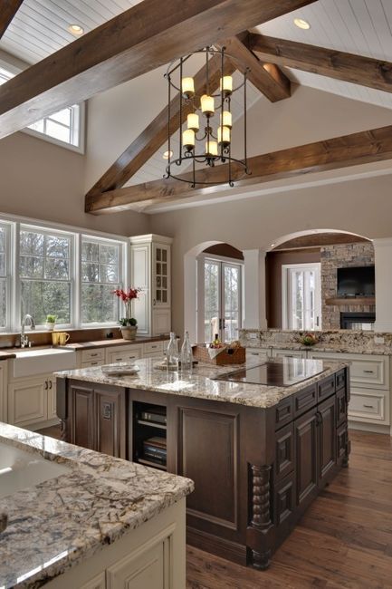 Wooden floor huge kitchen design idea #kitchen #kitchendesign #floor #wooden #decoratingideas #homedecor #interiordecorating #decorhomeideas 