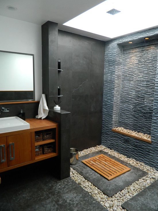 create warm feeling with wood tiles spa style bathroom idea #spadecor #bathroom #homespa #spahome #relaxhome #spa #homedecor #decoratingideas #spadesign #decorhomeideas