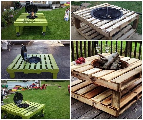 Diy pallet fire pit low cost idea #firepit #exterior #patio #decoratingideas #cozy #decor #garden #backyard #fire #design #decorhomeideas