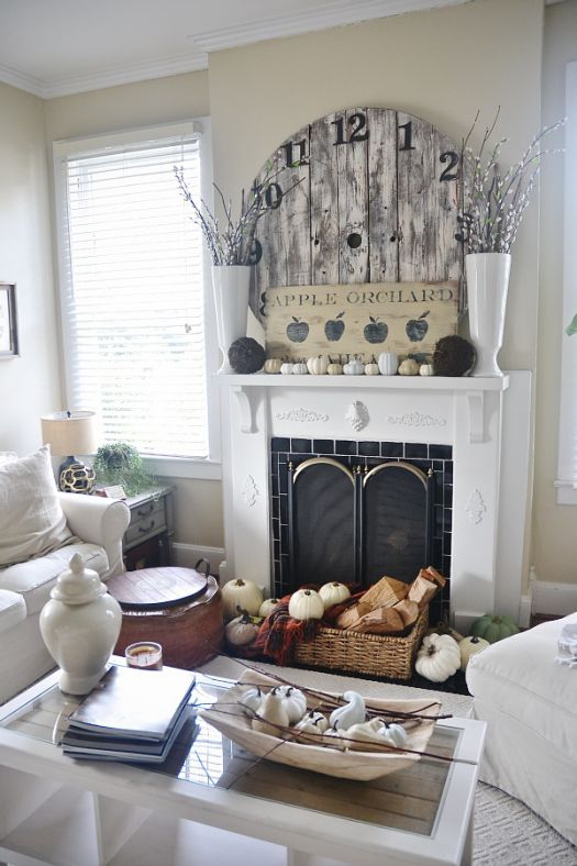 Fall mantel decor idea low cost #falldecor #mantel #manteldecor #homedecor #decoratingideas #decorhomeideas