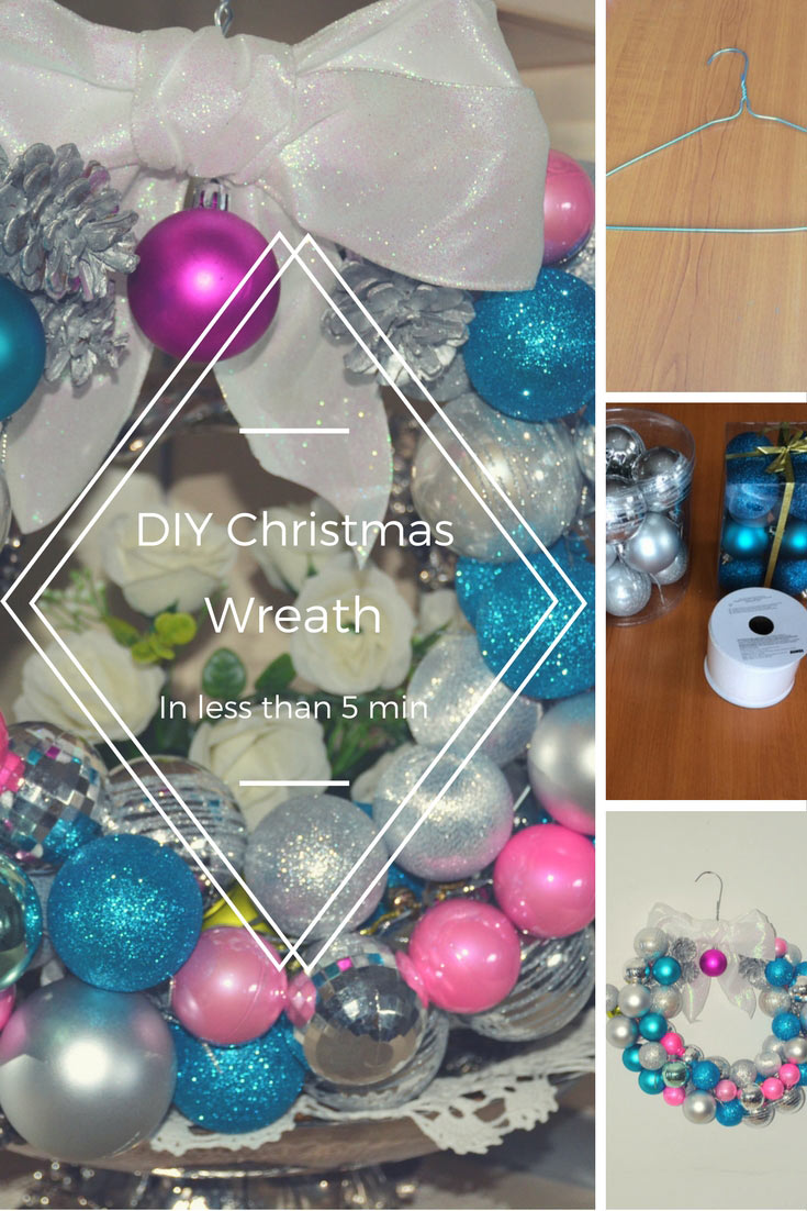 Diy christmas wreath in less then 5 minutes #diy #xmas #x-mas #christmas #wreath #christmasdecor #decoration #decoratingideas #festive #decorhomeideas