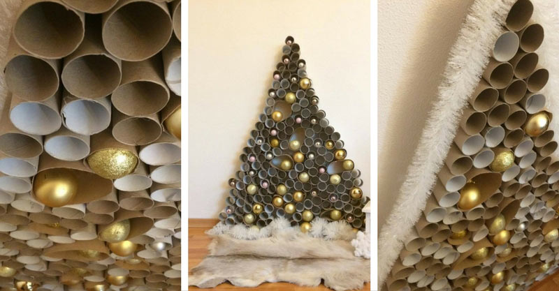 DIY Christmas Tree Paper Toilet Rolls