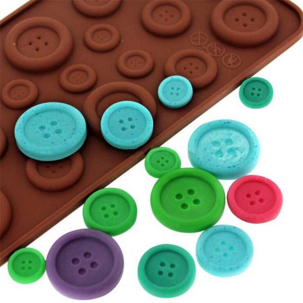 bornisking button shape silicone mold jelly soap chocolate mould diy baking cake decorating tools kitchen accessories bakeware
