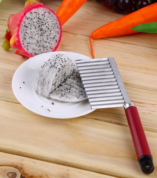 chip dough fruit vegetable carrot blade potato crinkle wavy cutter slicer stainless kitchen accessories tools