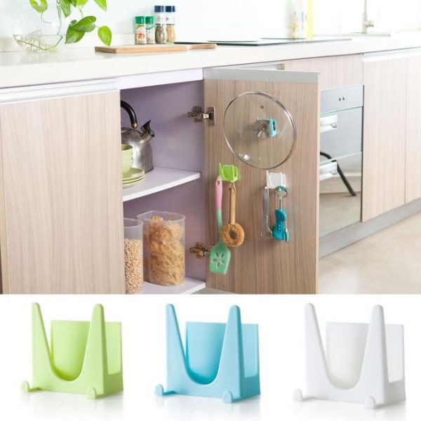 cooking tool hot plastic kitchen accessories pot pan cover shell cover sucker tool bracket atorage holder rack