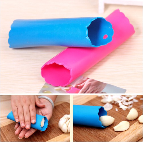 kitchen magic gadget silicone garlic peeler kitchen cuisine accessory