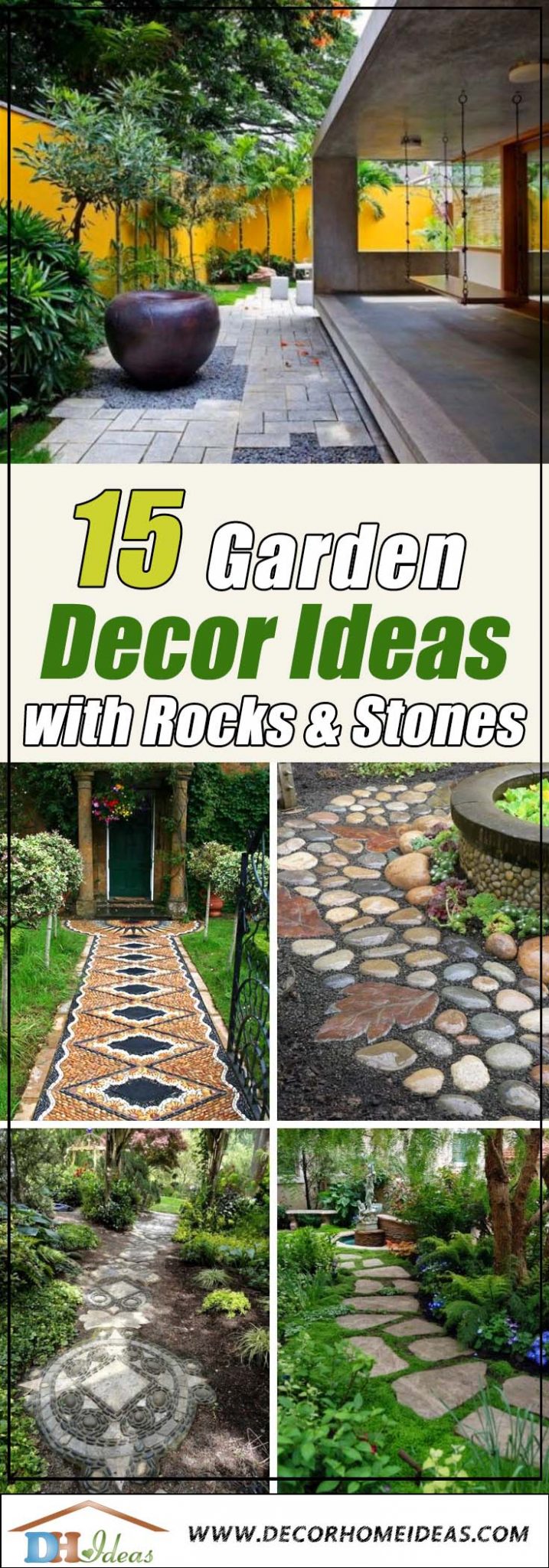 15 Garden Decorating Ideas With Rocks And Stones