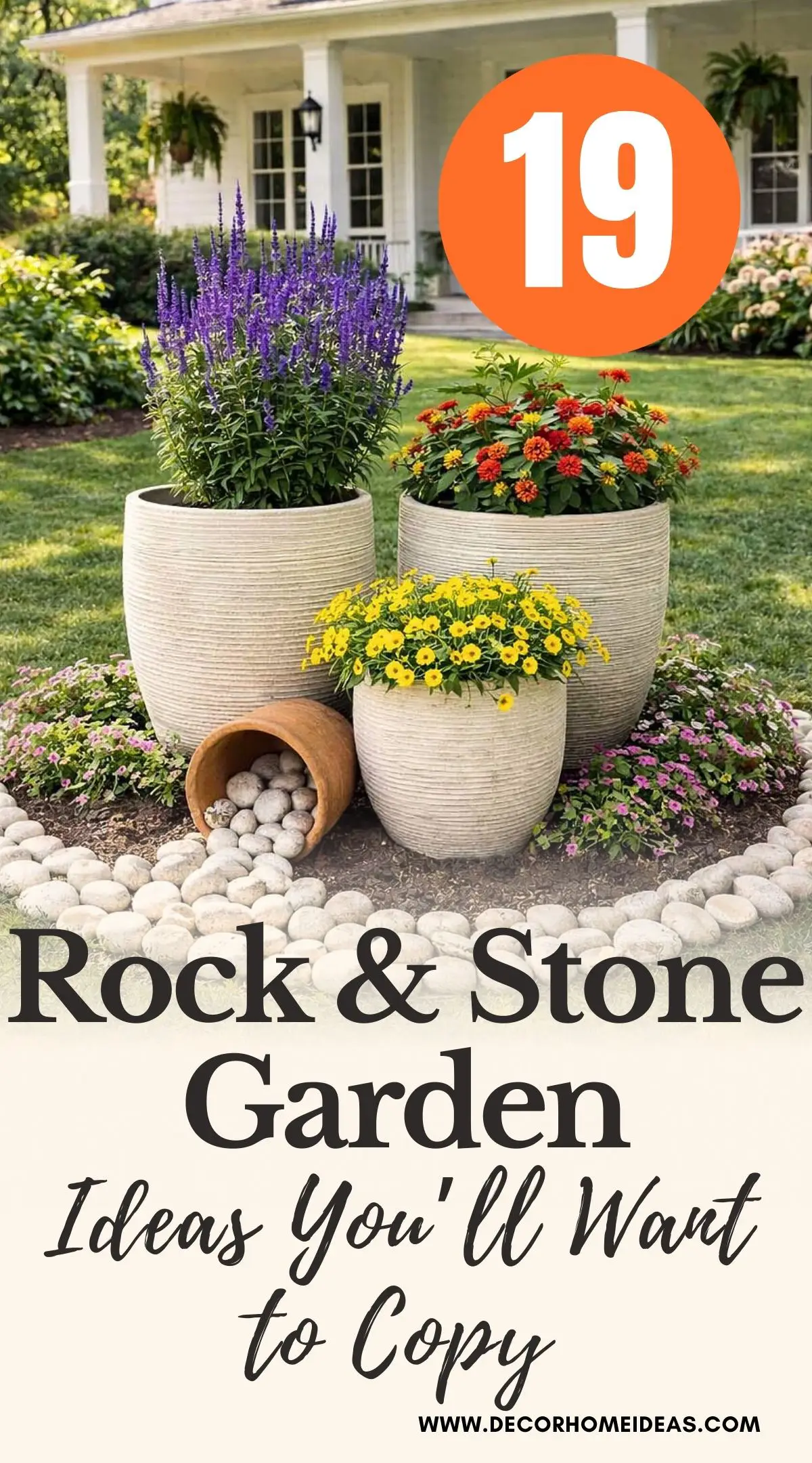 Discover 19 creative garden decorating ideas using rocks and stones to add texture, structure, and natural beauty to your outdoor space. From stone pathways to decorative rock accents, these ideas work for small yards, backyards, and garden corners.