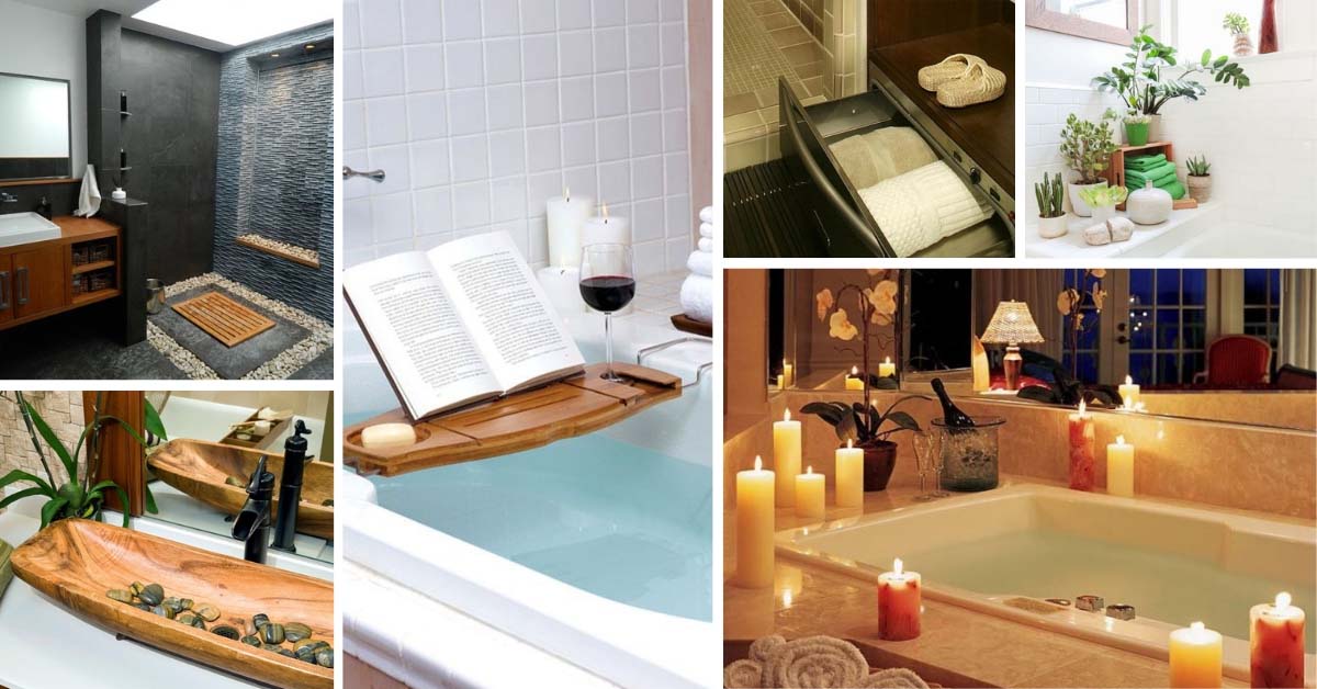 12 Affordable Decorating Ideas For A, Spa Bathroom Decor