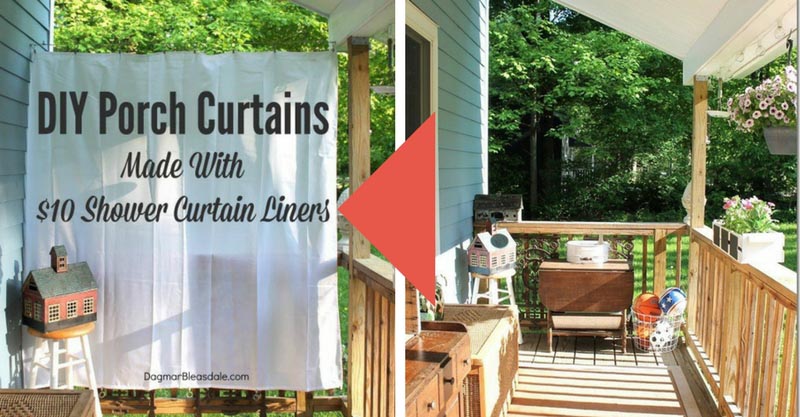 Diy porch curtains for less than $20