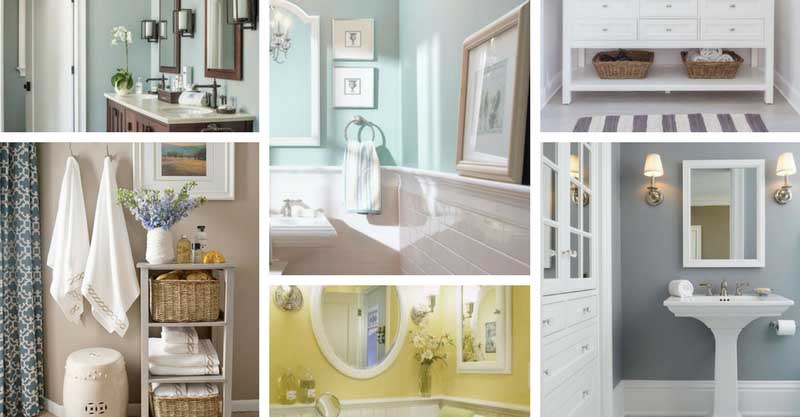 10 Best Paint Colors For Small Bathroom, What Paint Color Is Best For Small Bathrooms
