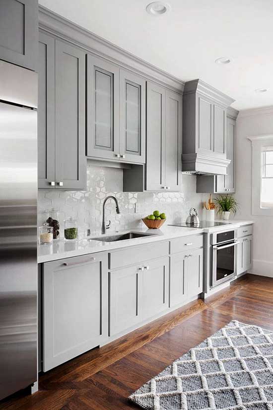 Graystone kitchen cabinets #kitchen #graycabinets #graypaint #graykitchencabinets #homedecor #decoratingideas #decorhomeideas