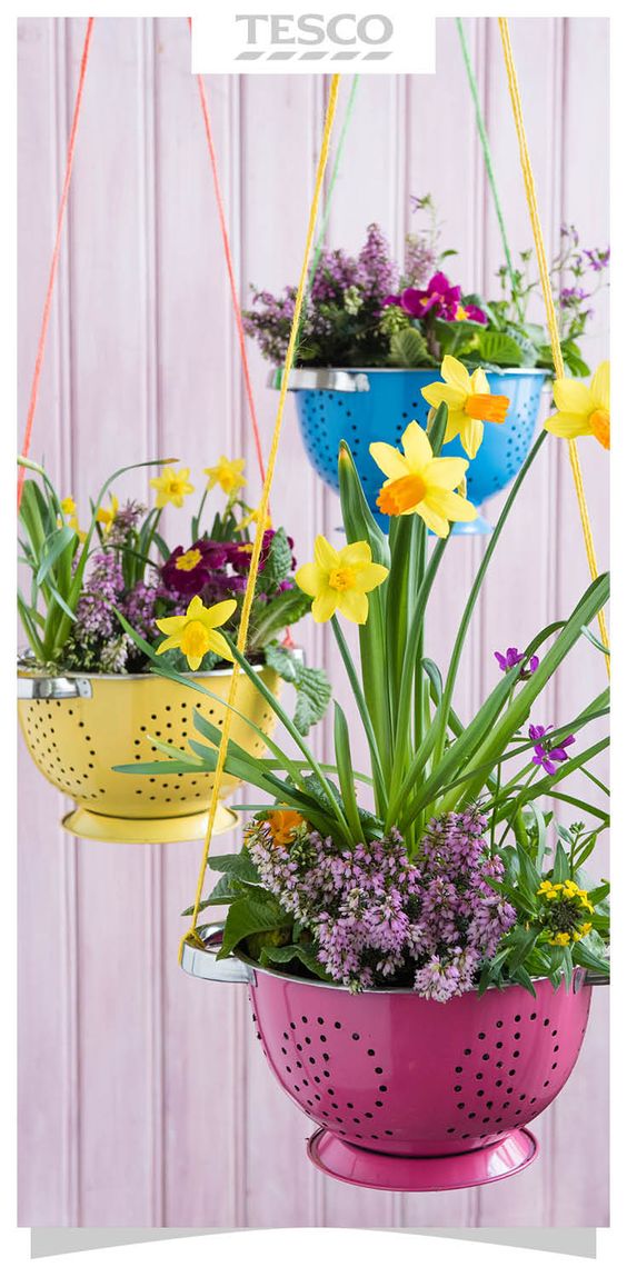 Flower container idea #flowerpot #planter #gardens #gardenideas #gardeningtips #decorhomeideas