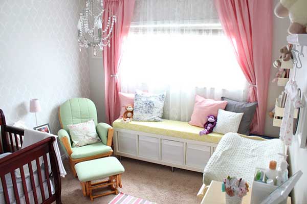 DIY IKEA storage bench for teen girls bedroom #diy #storage #bedroom #teen #girl #ideas