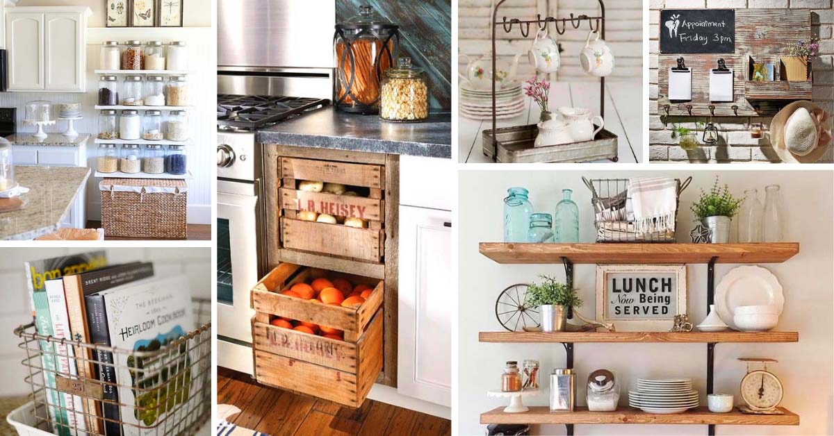 Best Farmhouse Kitchen Storage And Organization Ideas