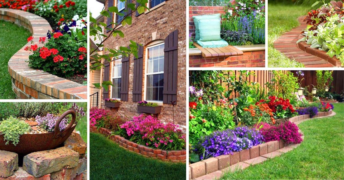 Brick Flower Bed Designs