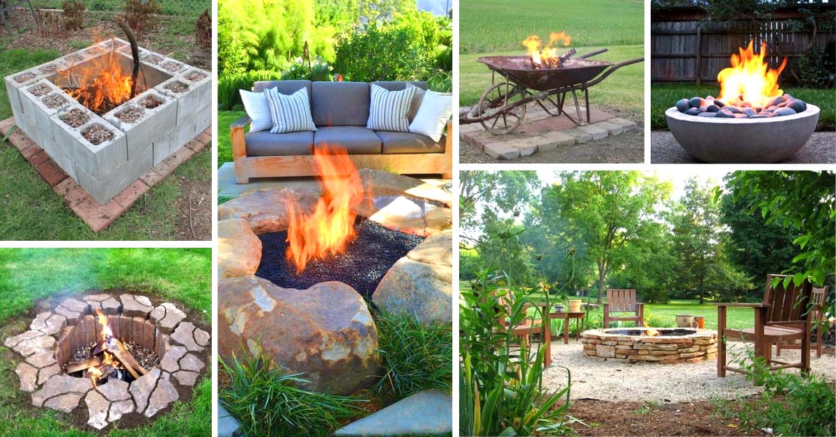 35 Easy To Do Fire Pit Ideas And, Build A Fire Pit In My Backyard